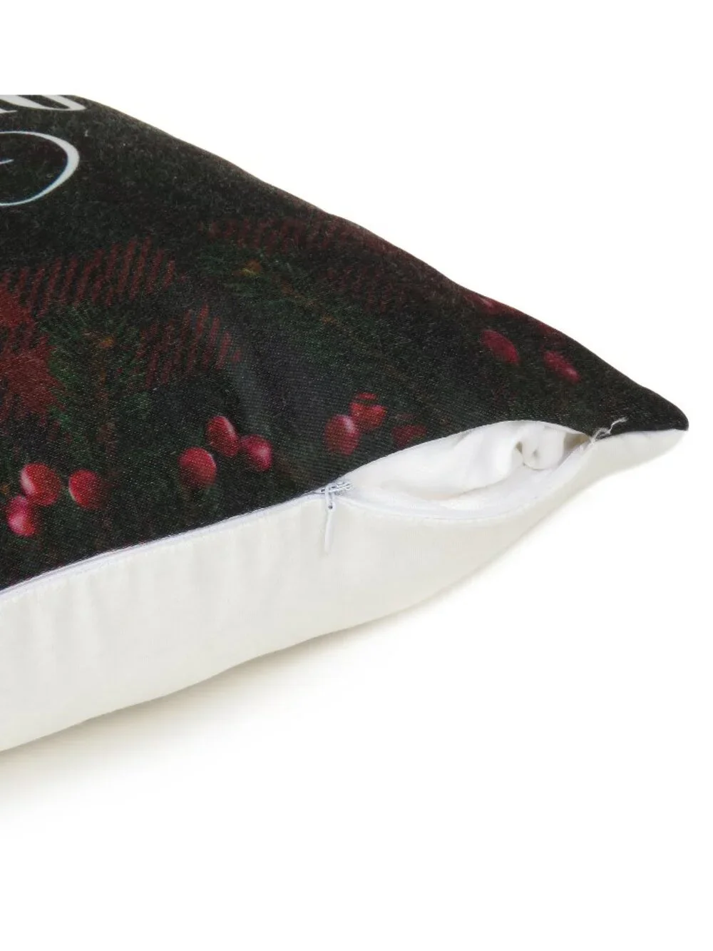 Oussum Cotton Cushion Cover Christmas New Year Wishes Print Pillow Case Set of 2